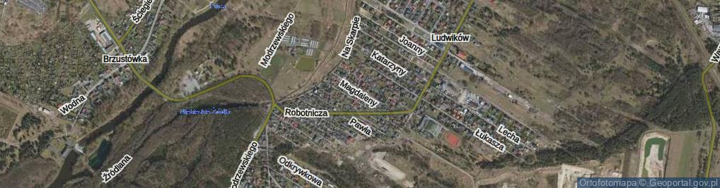 Zdjęcie satelitarne Magdaleny ul.